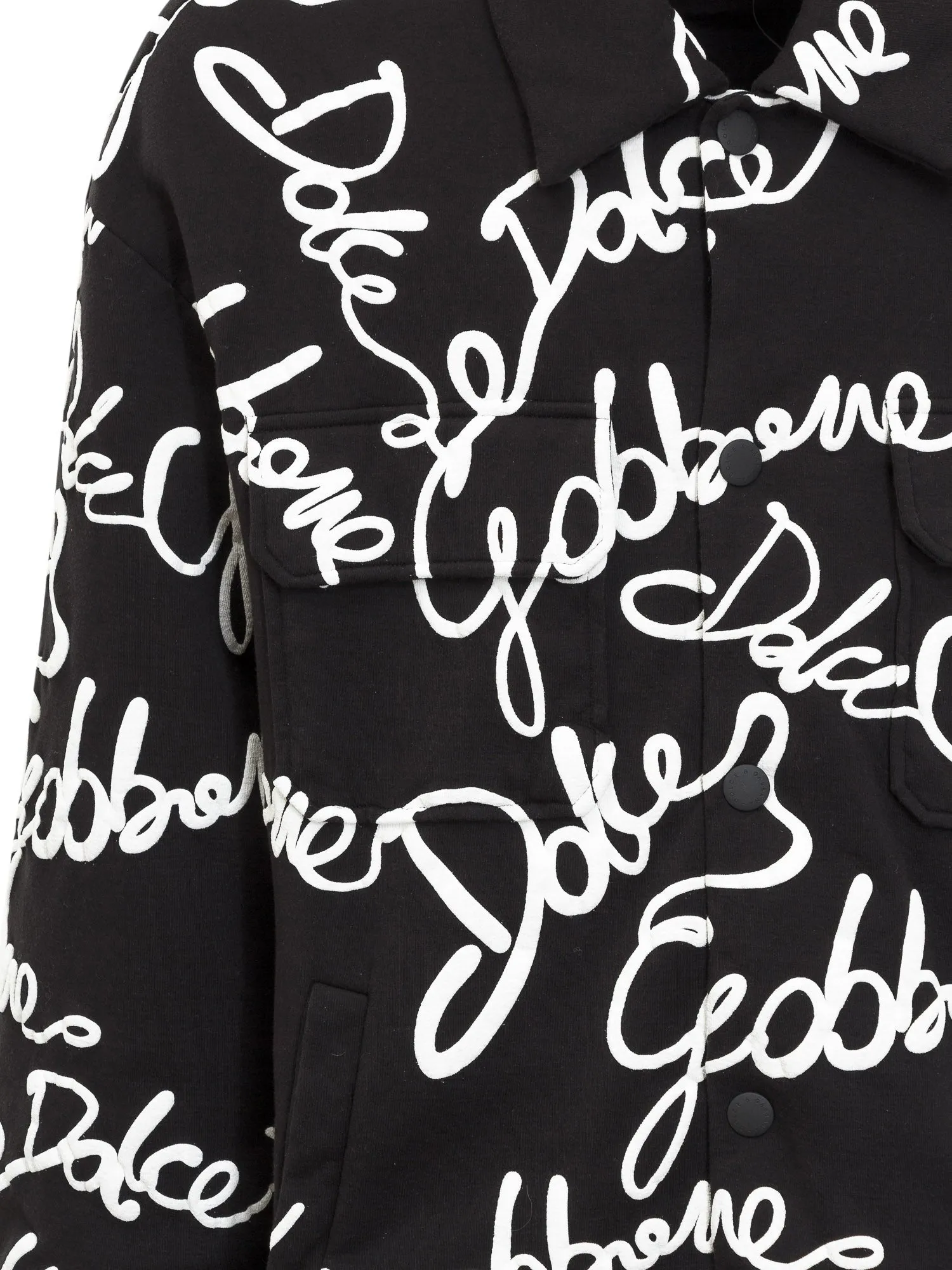 Dolce & Gabbana Graphic-Printed Straight Hem Jacket
