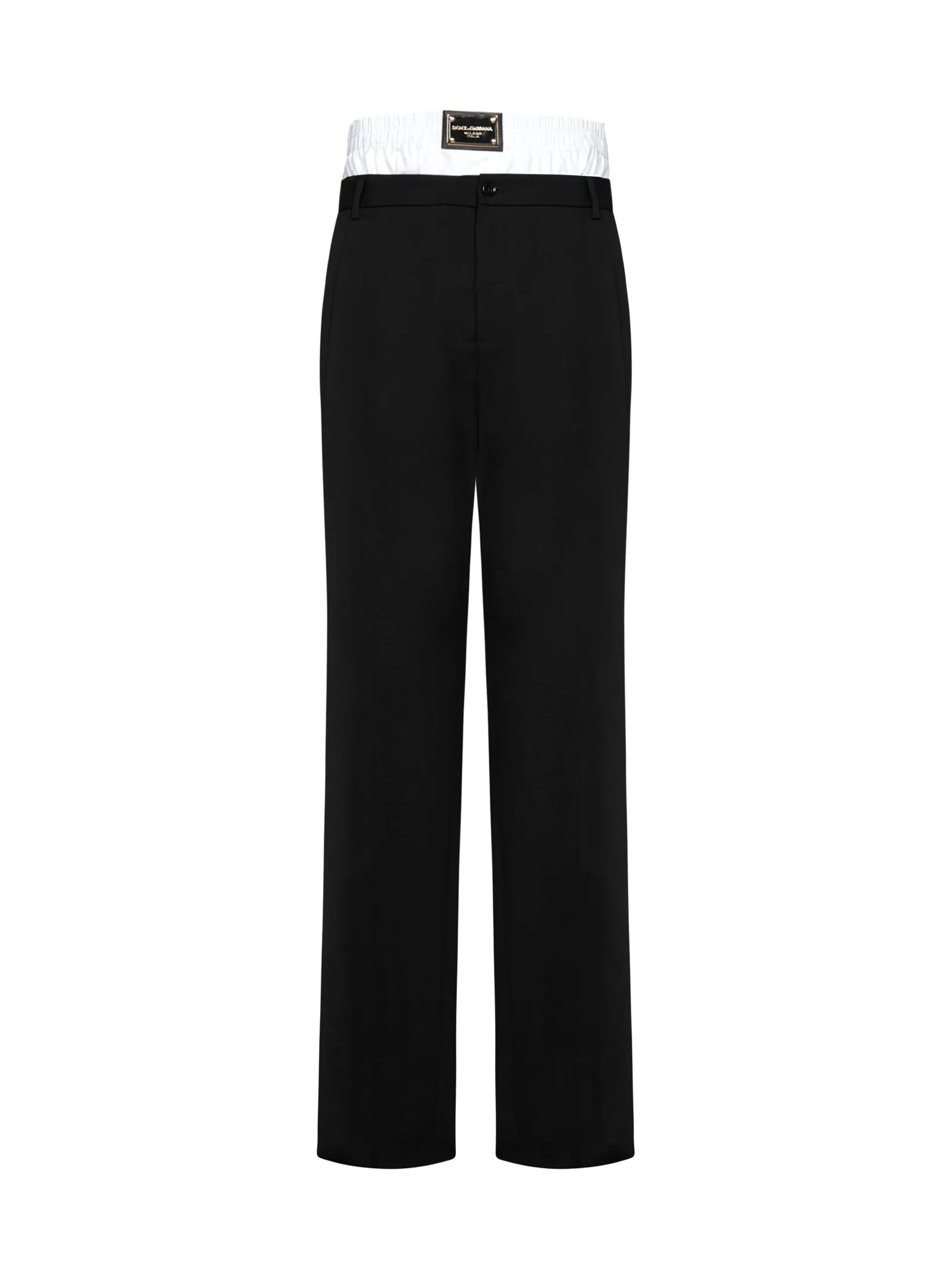 Dolce & Gabbana Layered Waist Tailored Trousers