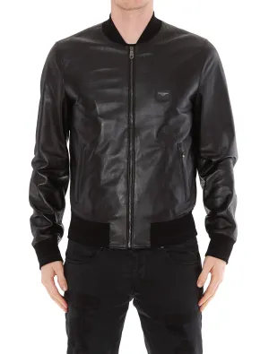 Dolce & Gabbana Leather Bomber Jacket