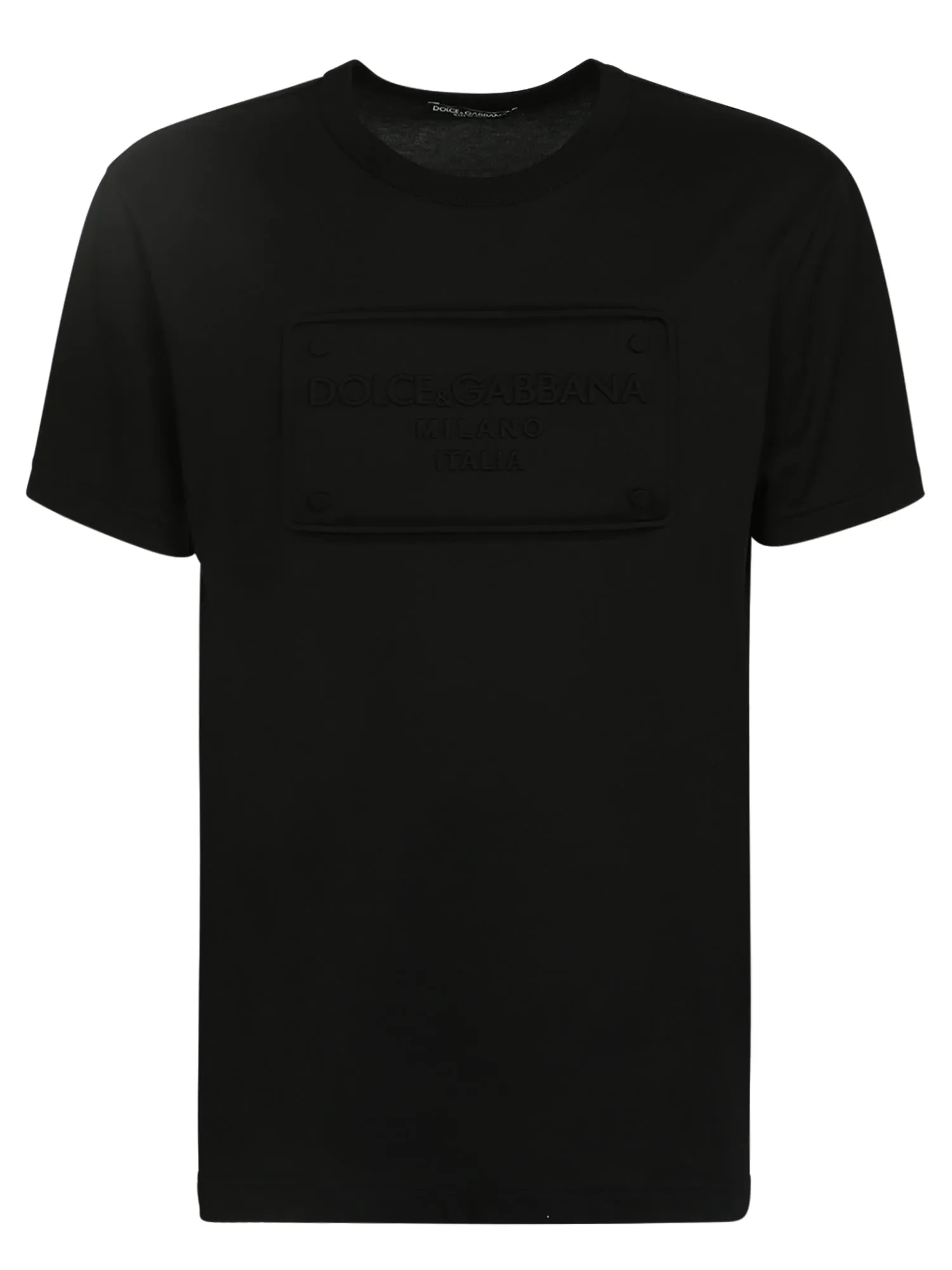 Dolce & Gabbana Logo Embossed Crewneck T-Shirt