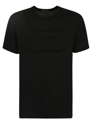 Dolce & Gabbana Logo Embossed Crewneck T-Shirt