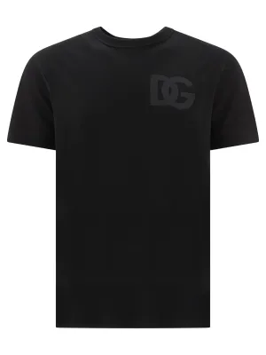 Dolce & Gabbana Logo Embroidered Crewneck T-Shirt