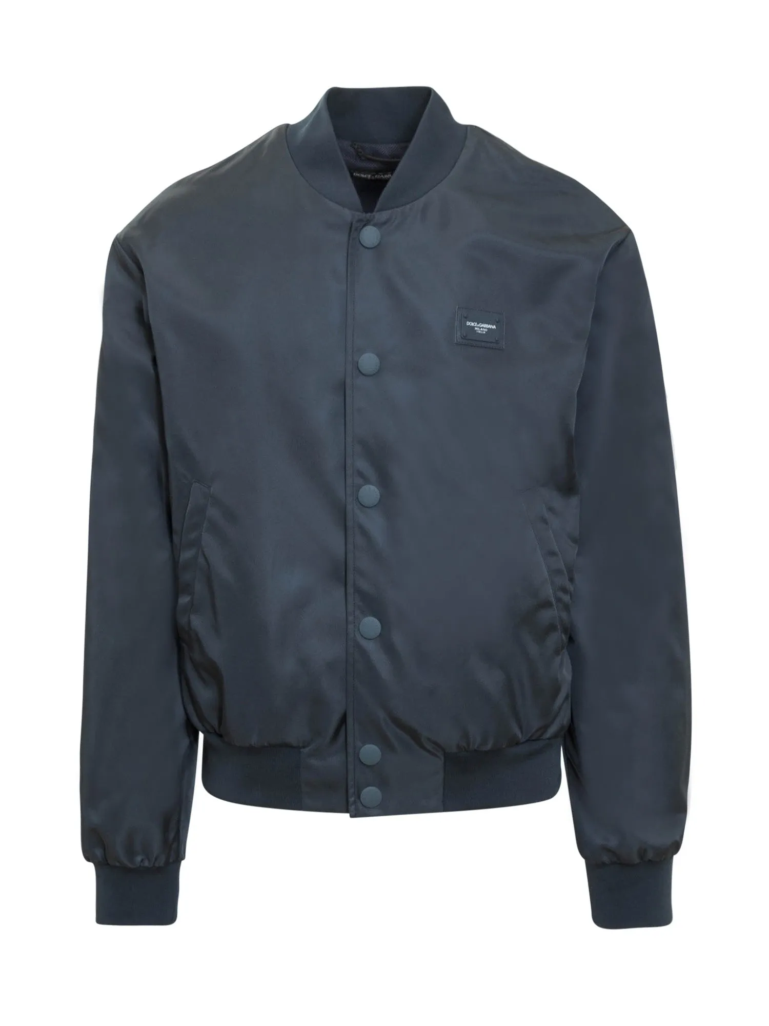 Dolce & Gabbana Logo Patch Bomber Jacket