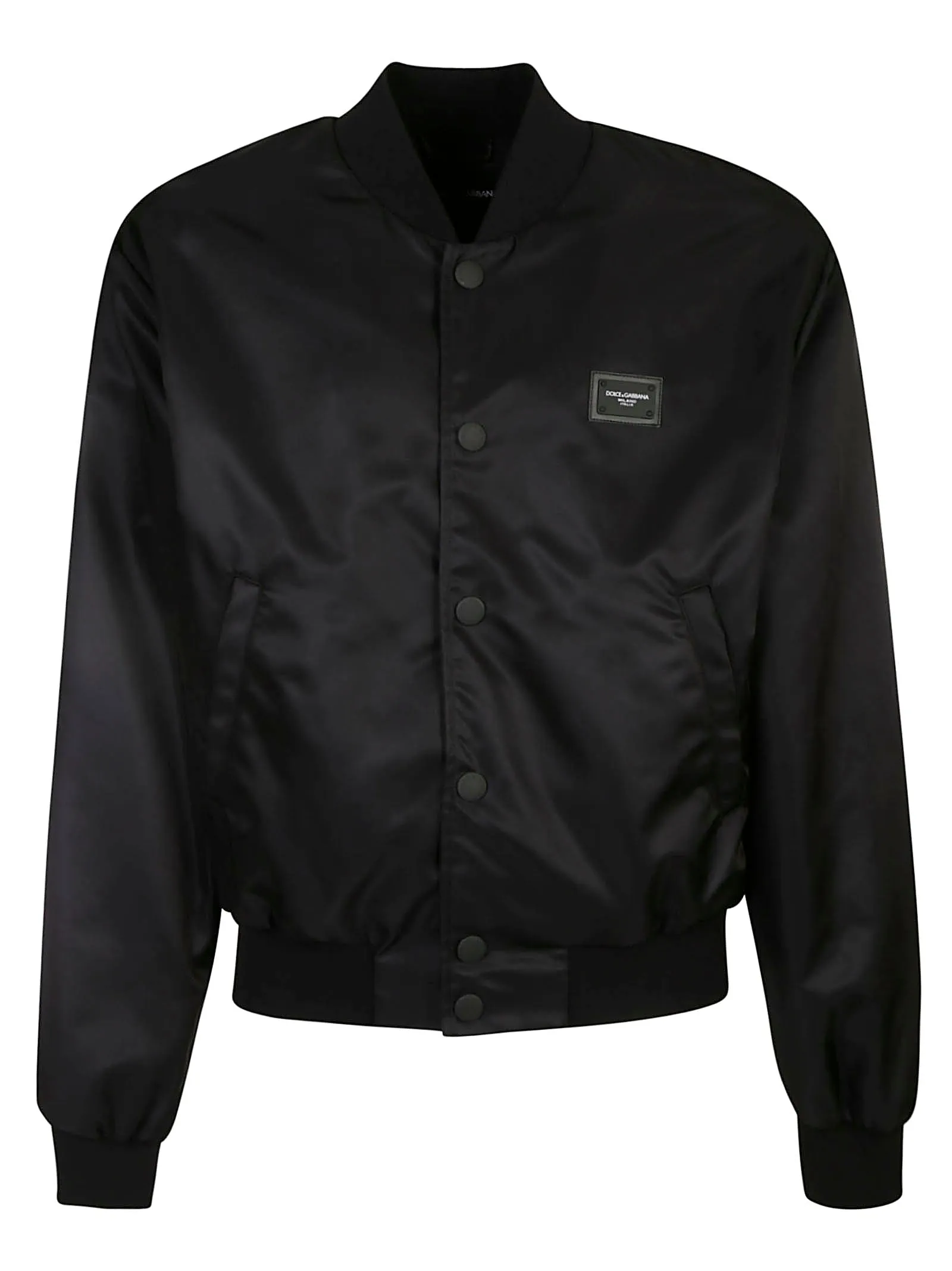 Dolce & Gabbana Logo Patch Bomber Jacket