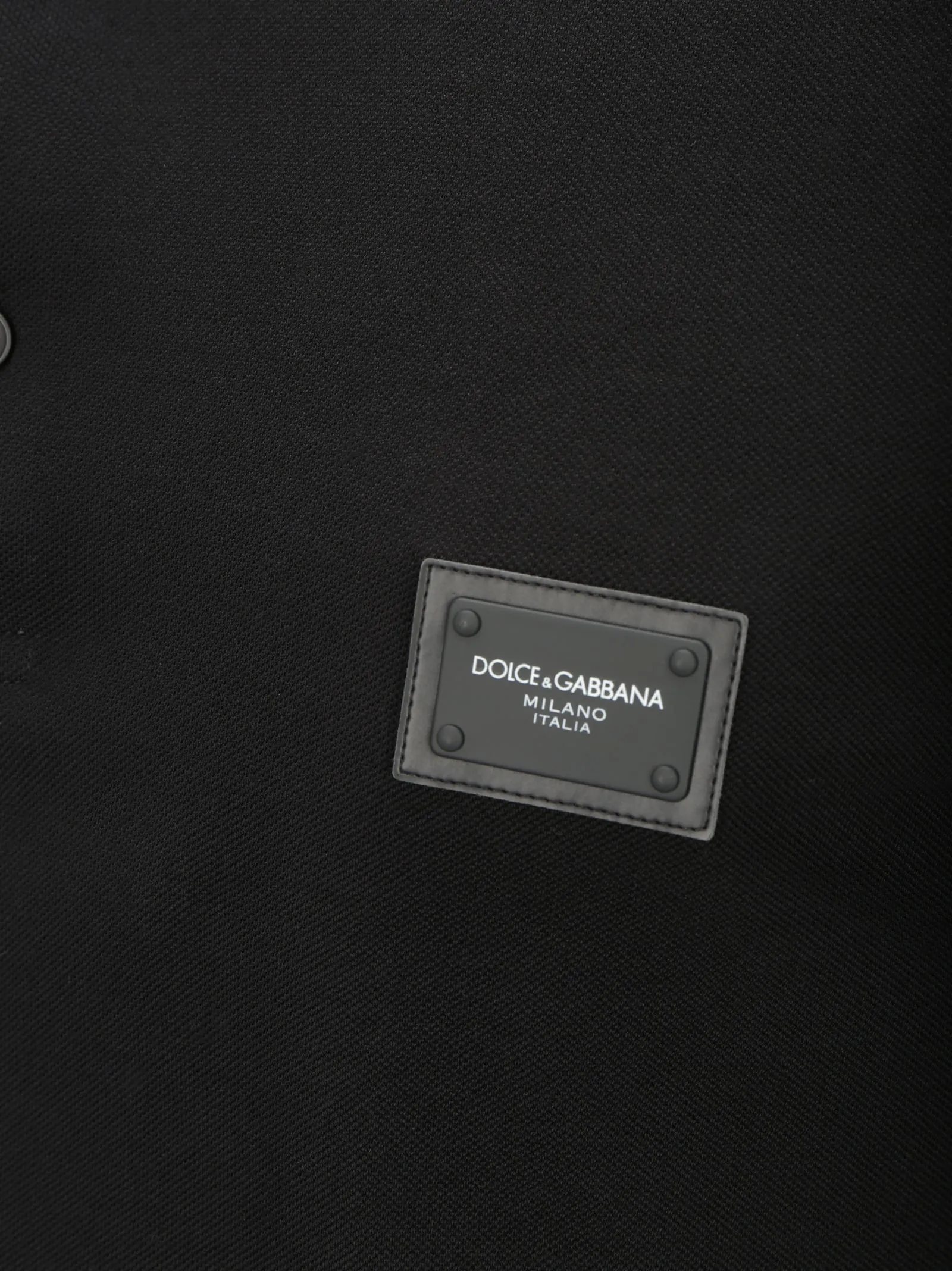 Dolce & Gabbana Logo Patch Polo Shirt