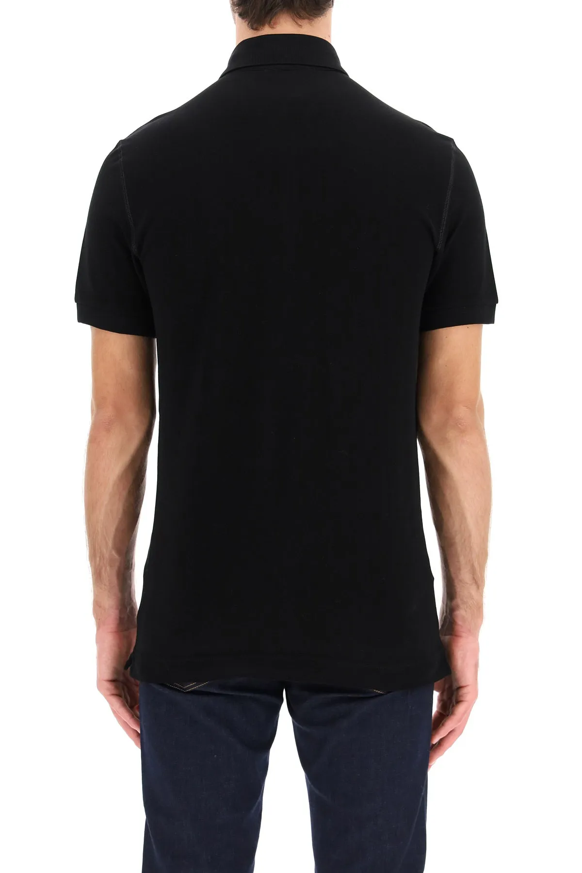 Dolce & Gabbana Logo Patch Polo Shirt
