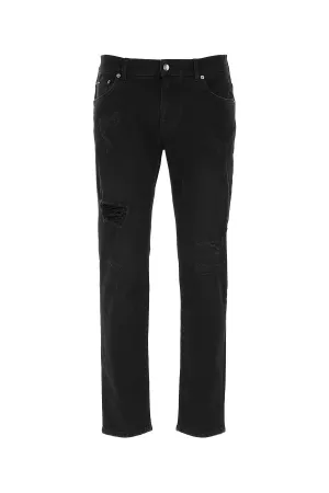 Dolce & Gabbana Logo Plaque Skinny Jeans