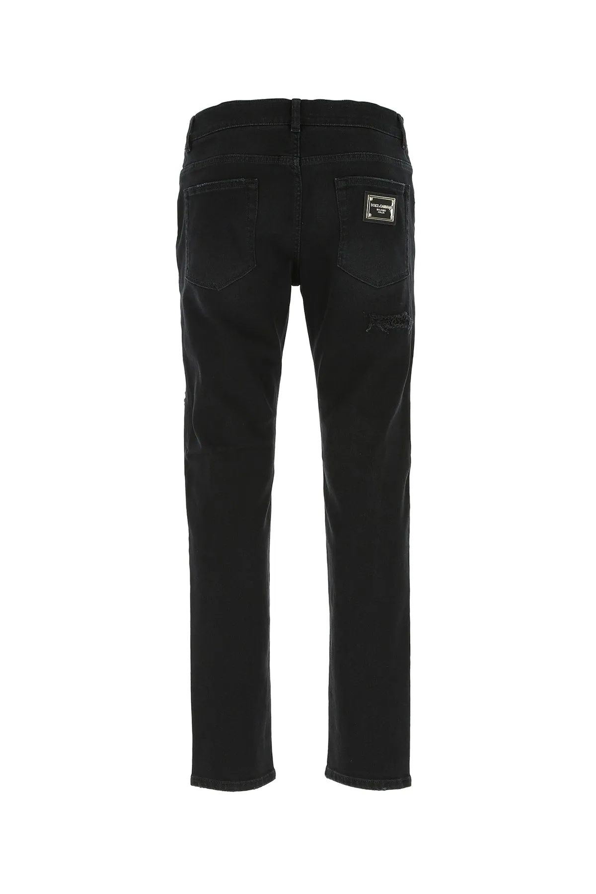 Dolce & Gabbana Logo Plaque Skinny Jeans