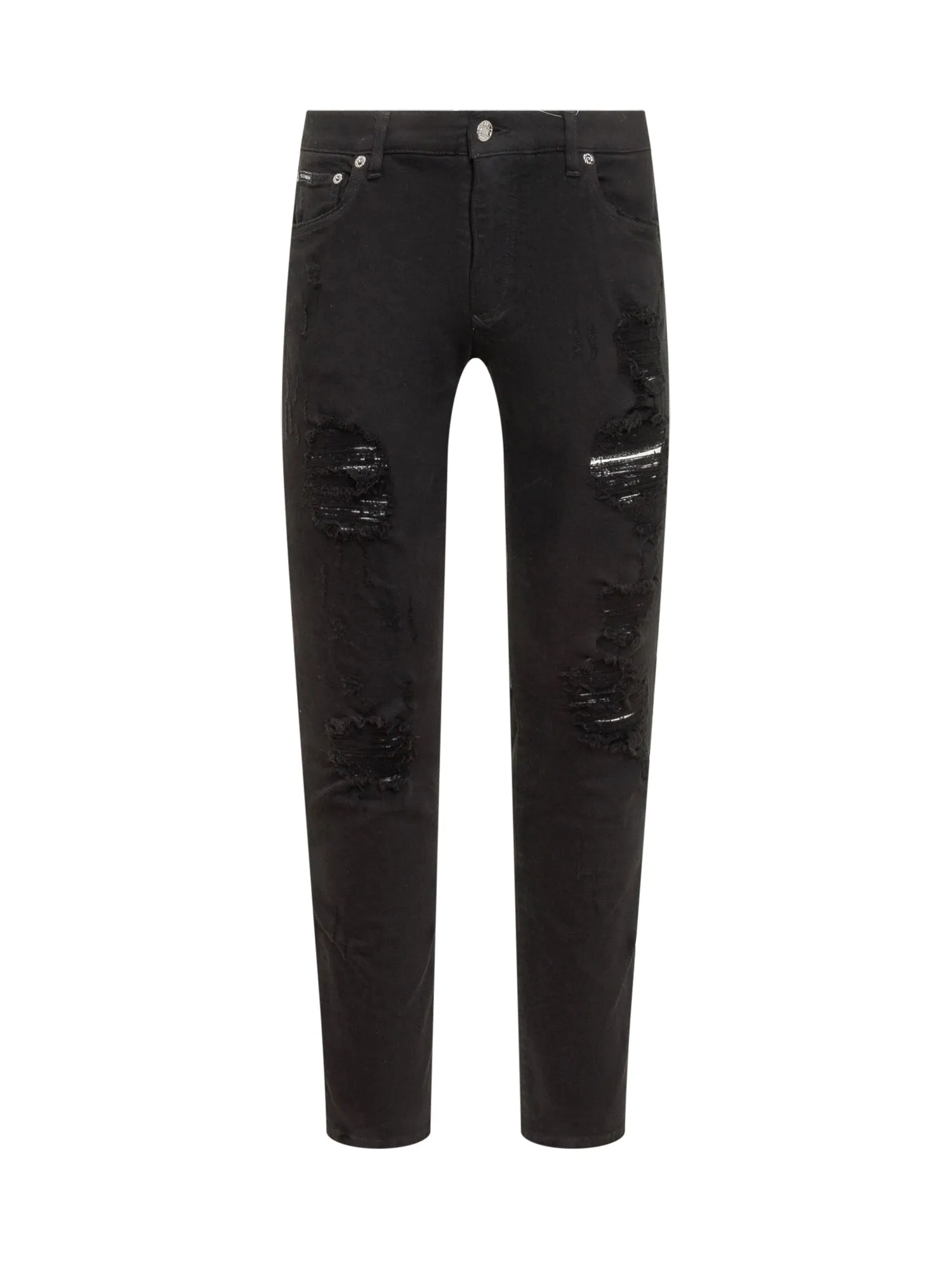 Dolce & Gabbana Mid-Rise Distressed Jeans