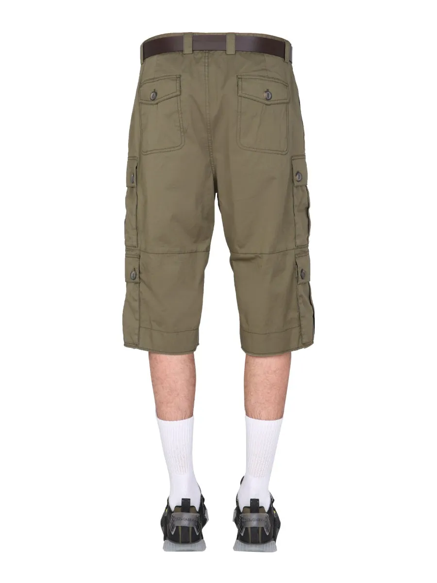 Dolce & Gabbana Patch Pockets Cargo Shorts
