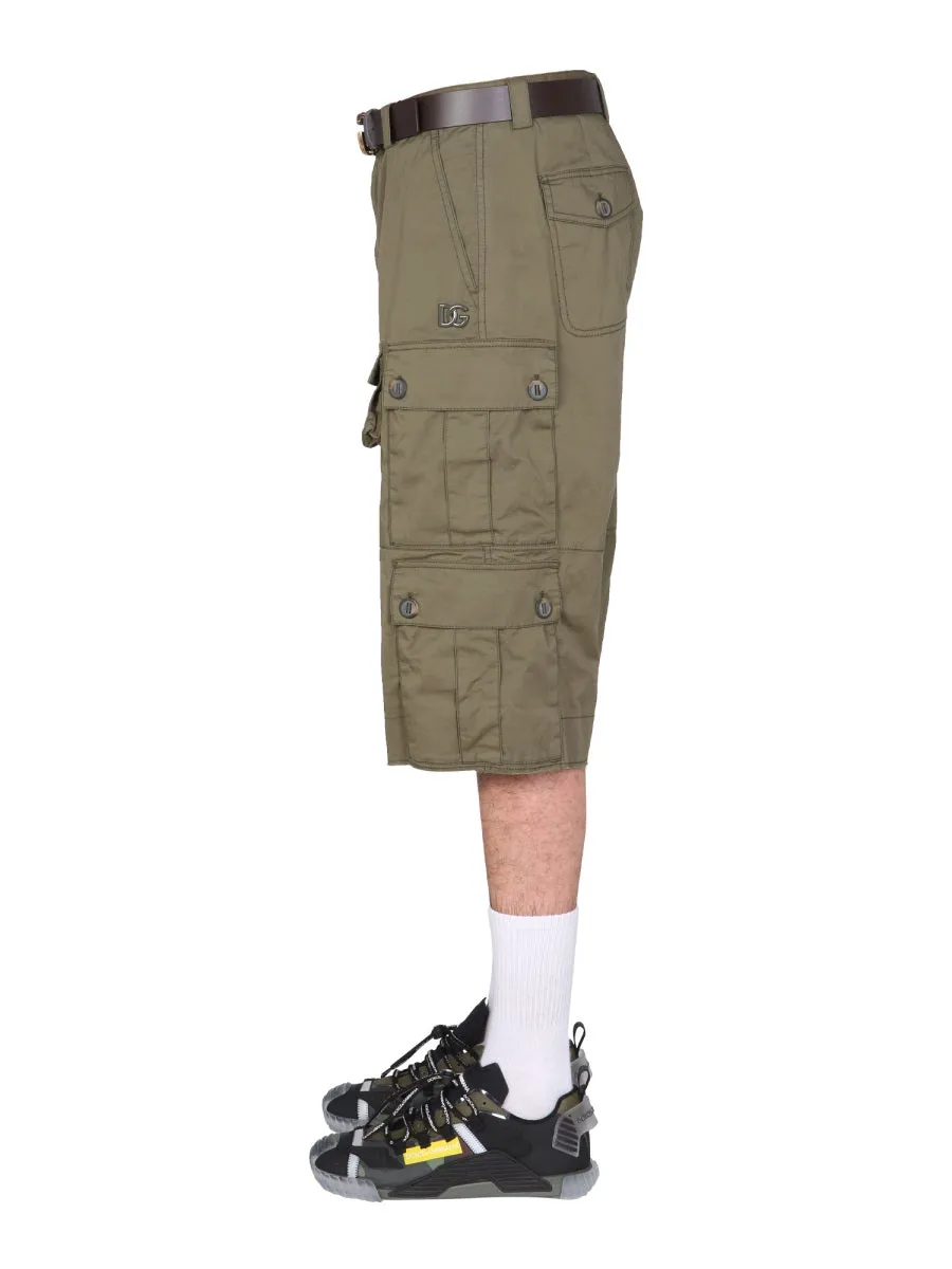 Dolce & Gabbana Patch Pockets Cargo Shorts