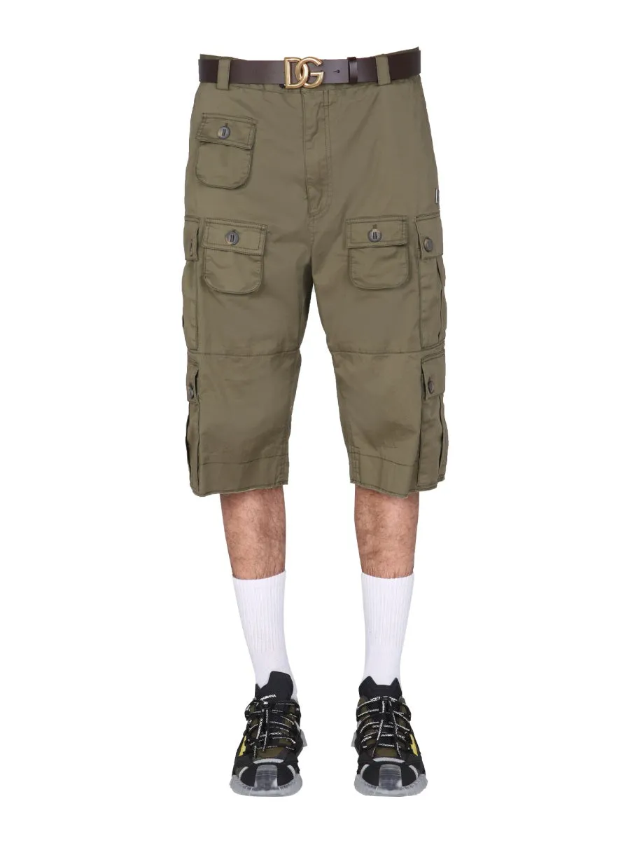 Dolce & Gabbana Patch Pockets Cargo Shorts