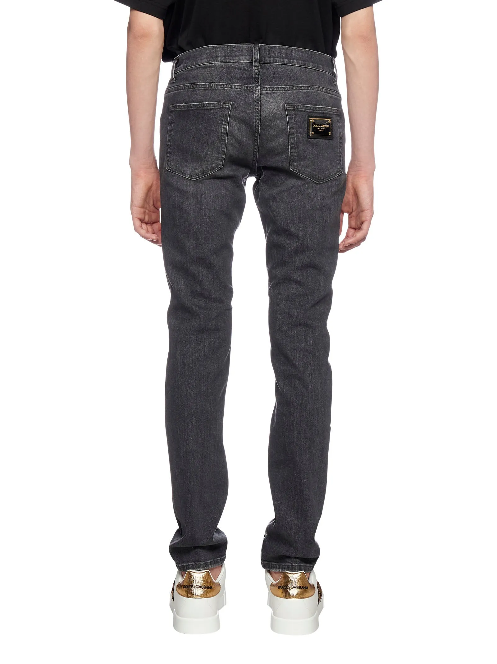 Dolce & Gabbana Ripped Skinny Leg Jeans