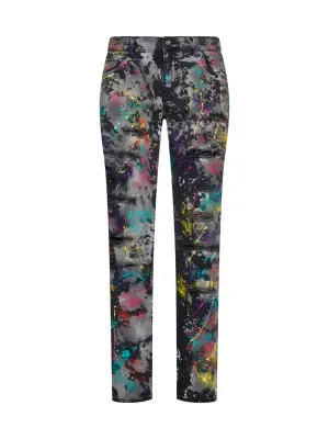 Dolce & Gabbana Slim-Fit Marbled Print Stretched Jeans