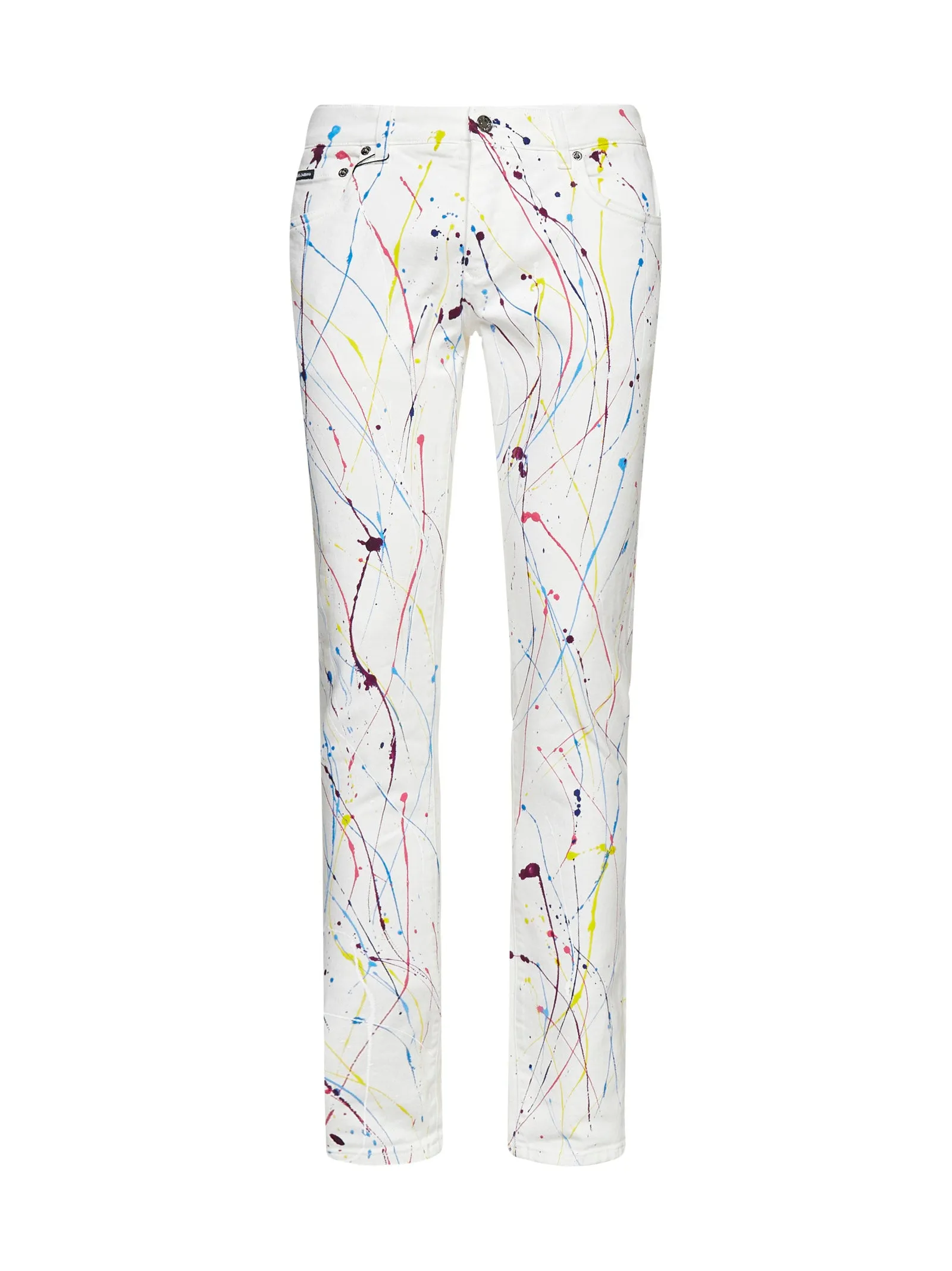 Dolce & Gabbana Splash Printed Skinny Jeans