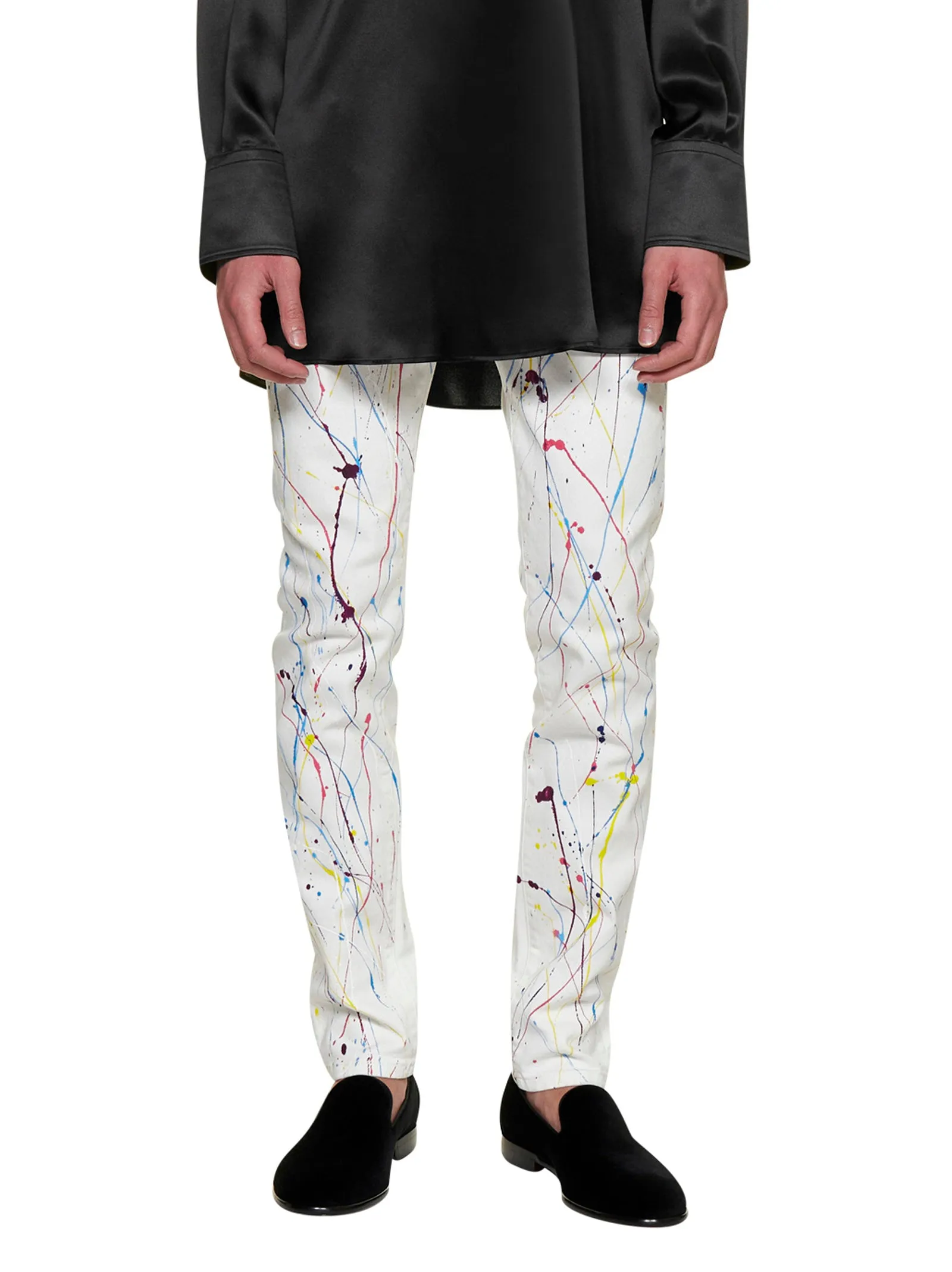 Dolce & Gabbana Splash Printed Skinny Jeans
