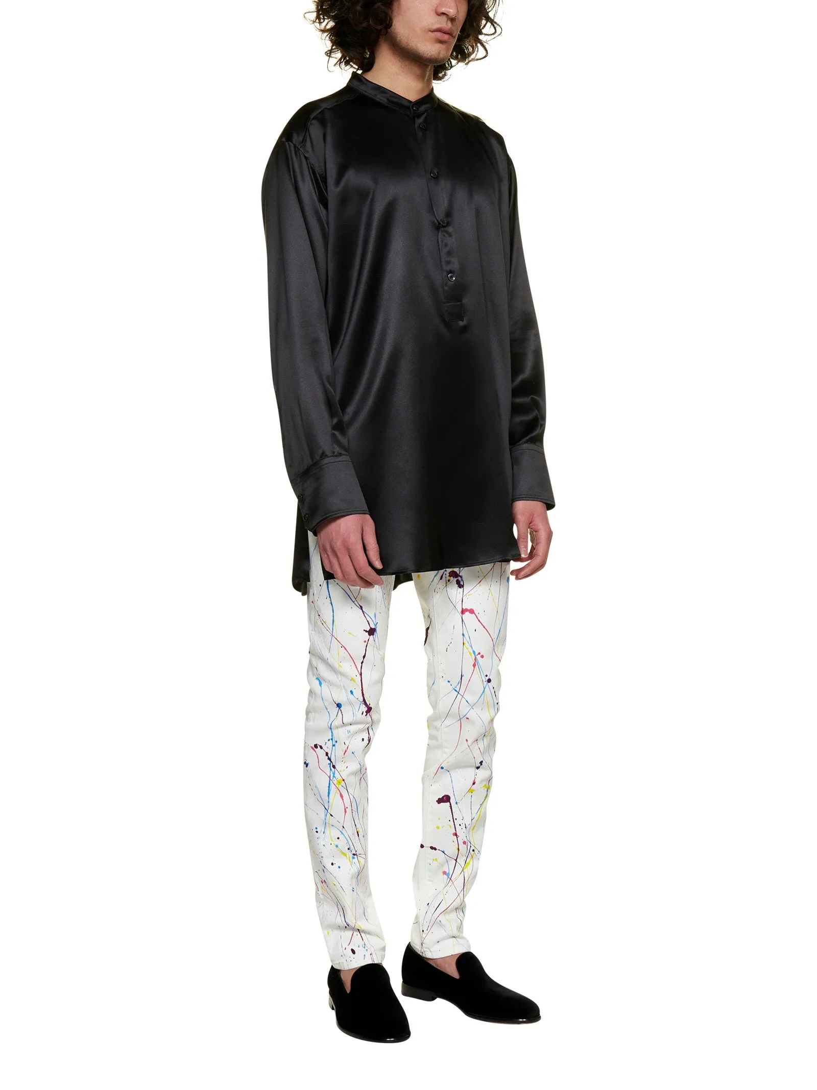 Dolce & Gabbana Splash Printed Skinny Jeans