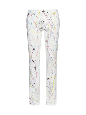 Dolce & Gabbana Splash Printed Skinny Jeans