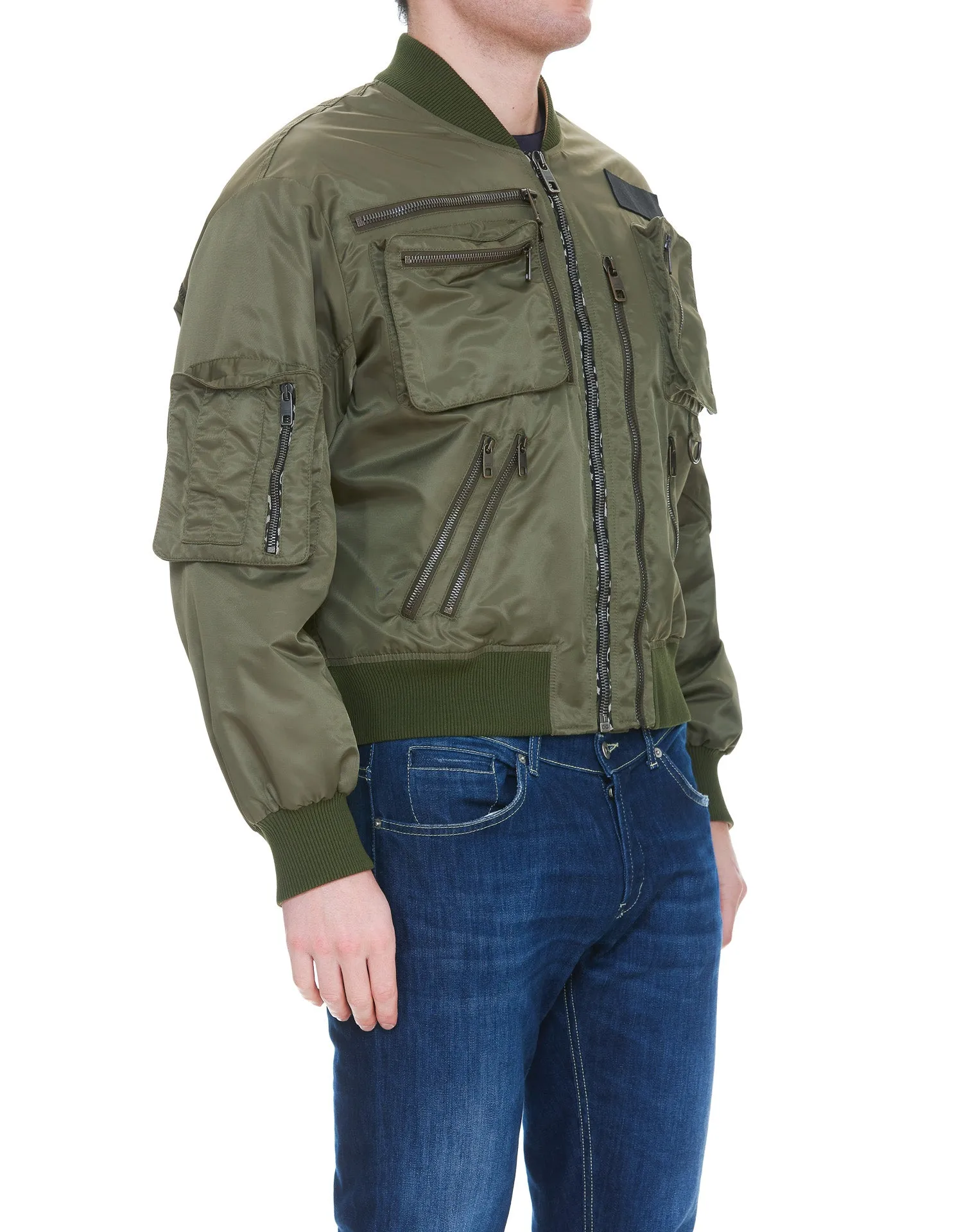 Dolce & Gabbana Utility Zipped Bomber Jacket
