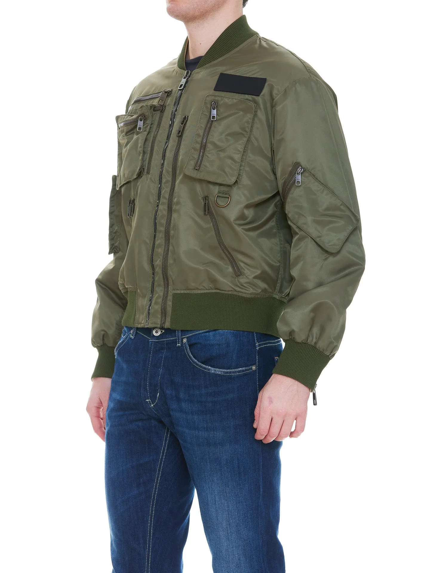 Dolce & Gabbana Utility Zipped Bomber Jacket
