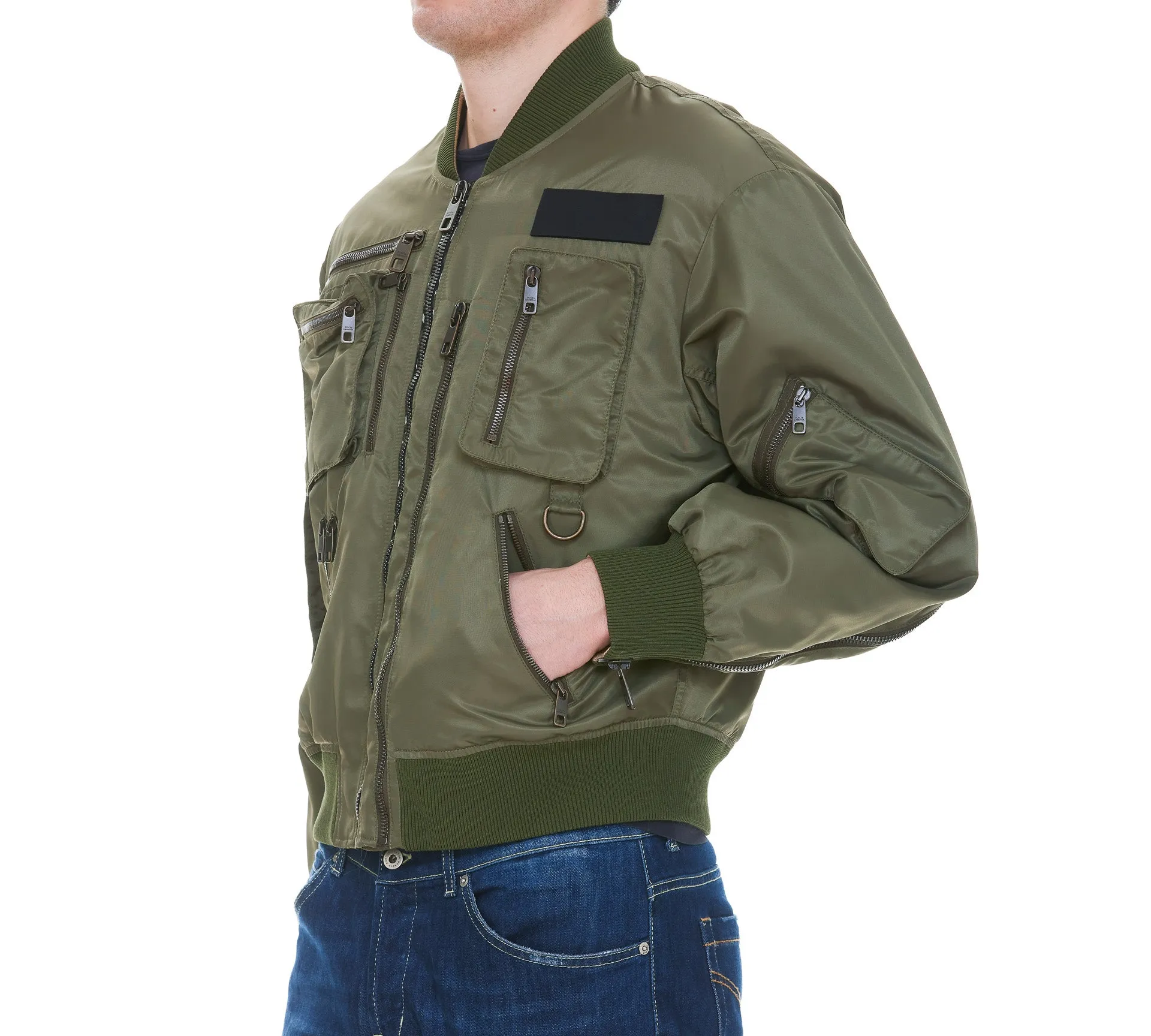 Dolce & Gabbana Utility Zipped Bomber Jacket