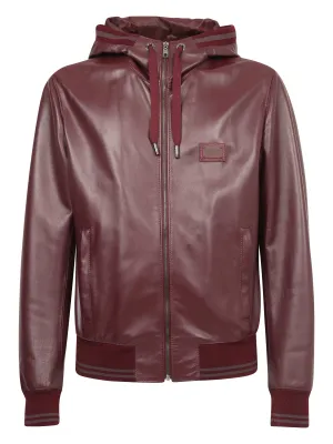 Dolce & Gabbana Zipped Leather Jacket