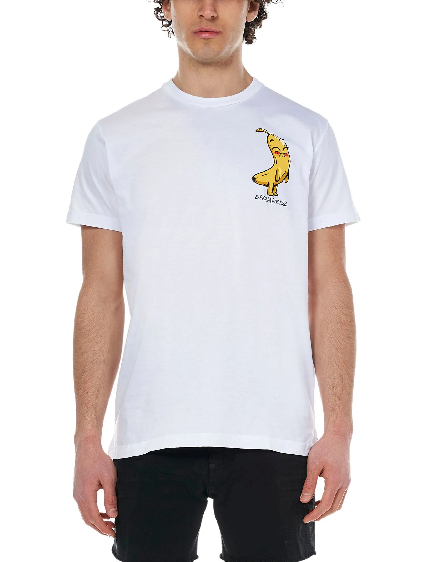Dsquared2 Banana Print Crewneck T-Shirt