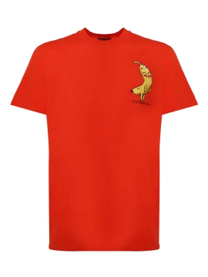 Dsquared2 Banana Print Crewneck T-Shirt