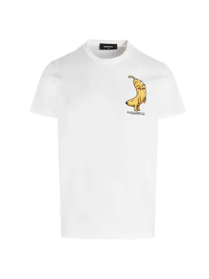 Dsquared2 Banana Print Crewneck T-Shirt