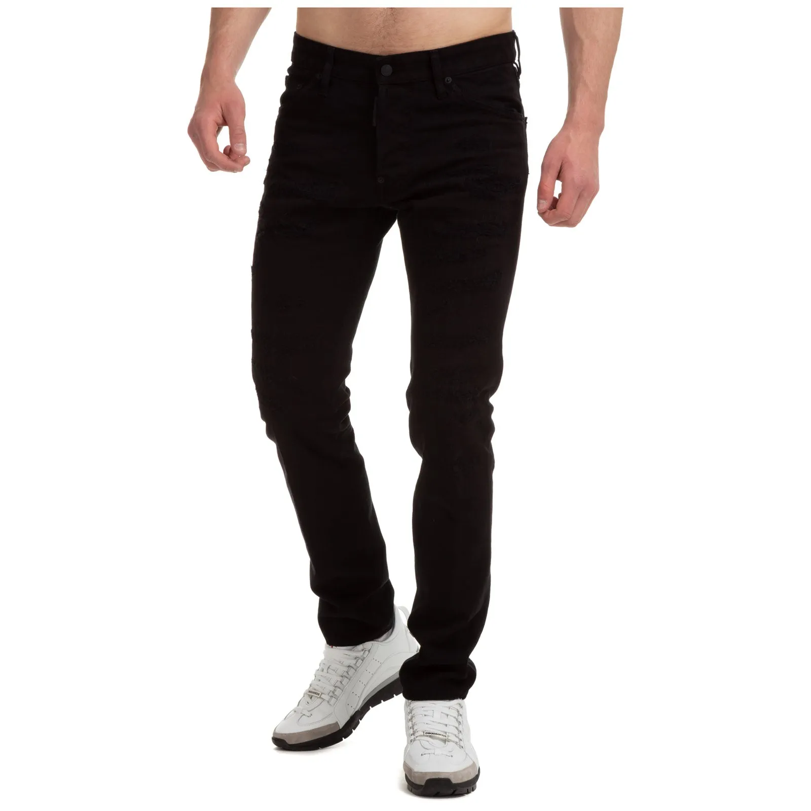 Dsquared2 Black Bull Straight Leg Jeans