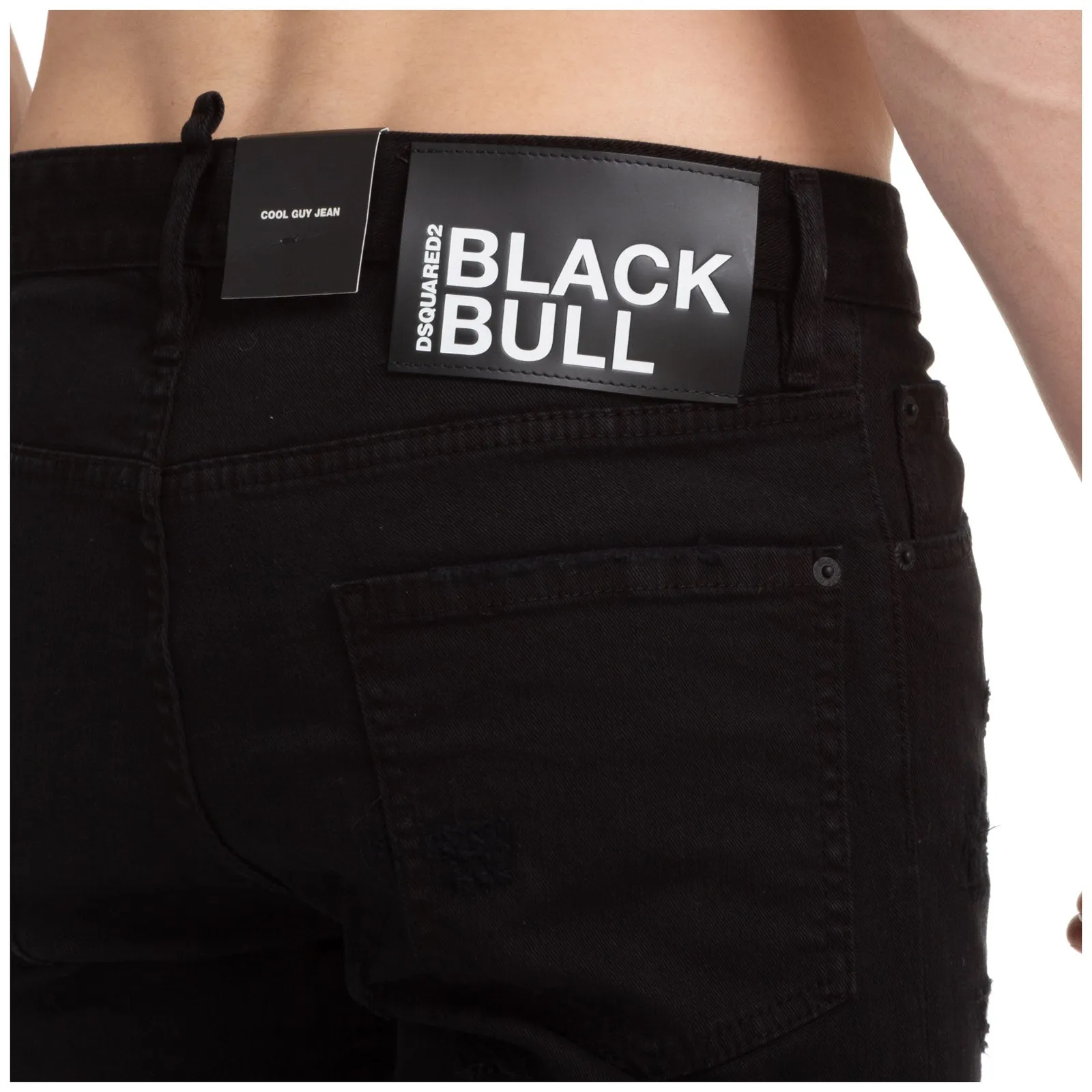 Dsquared2 Black Bull Straight Leg Jeans