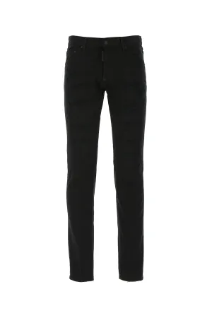 Dsquared2 Black Bull Straight Leg Jeans