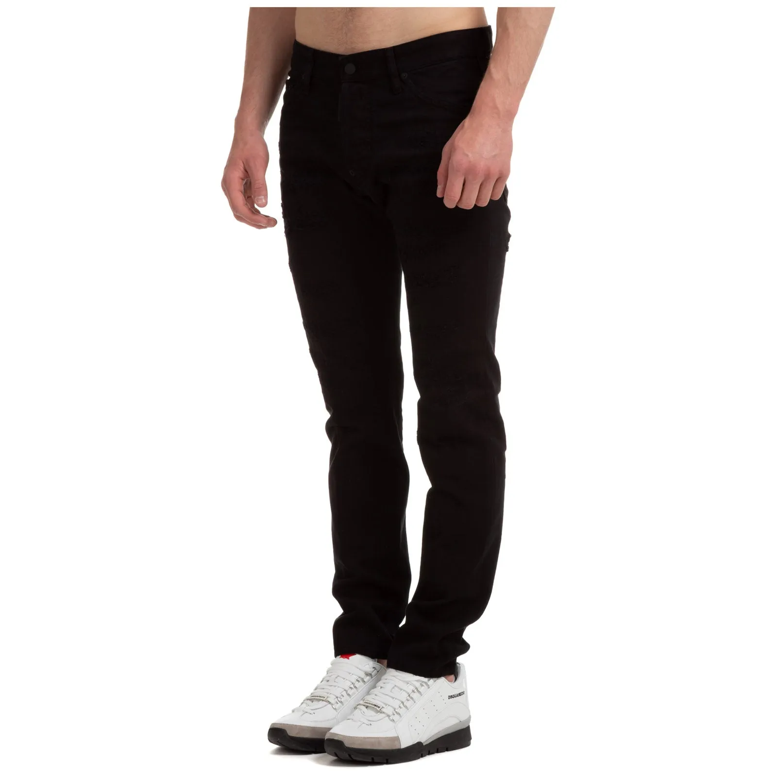 Dsquared2 Black Bull Straight Leg Jeans