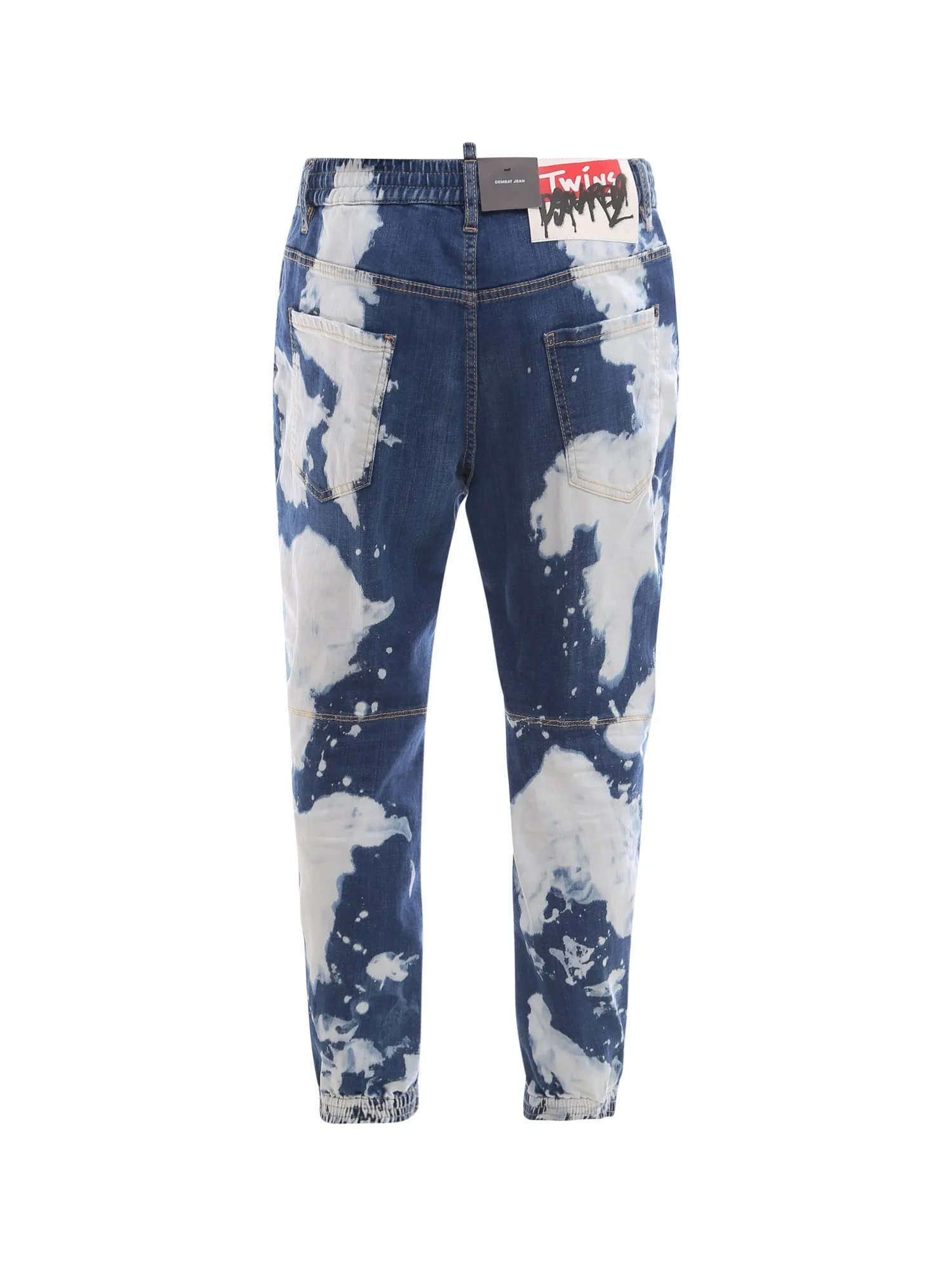 Dsquared2 Bleached Effect Straight Leg Jeans