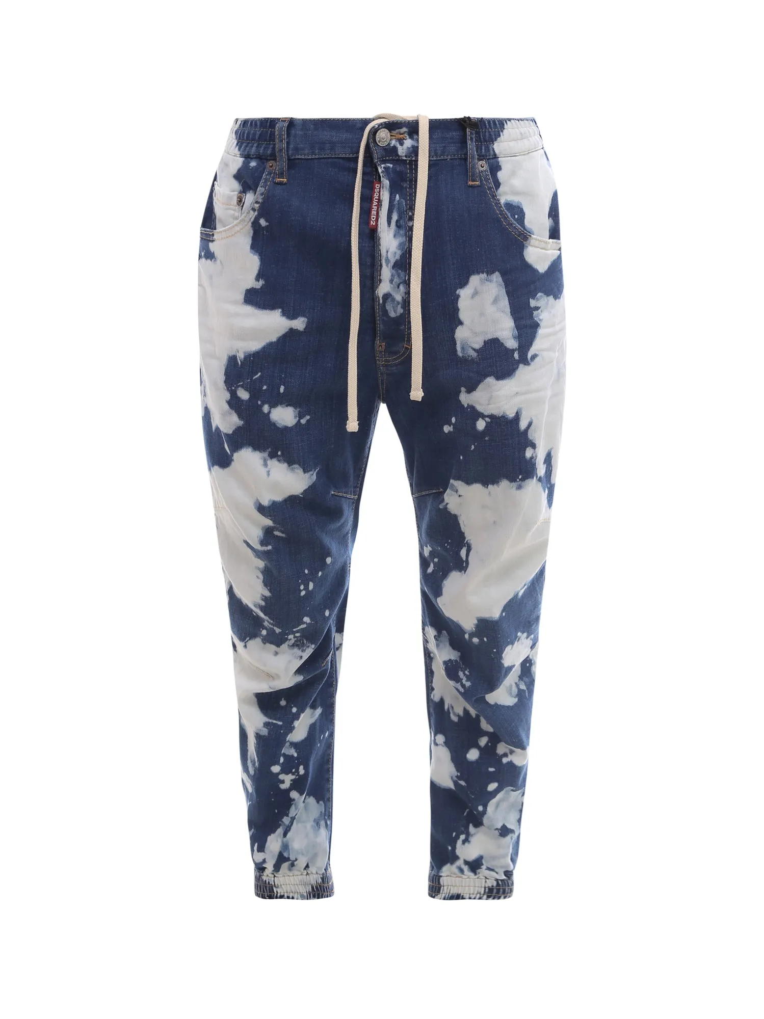Dsquared2 Bleached Effect Straight Leg Jeans