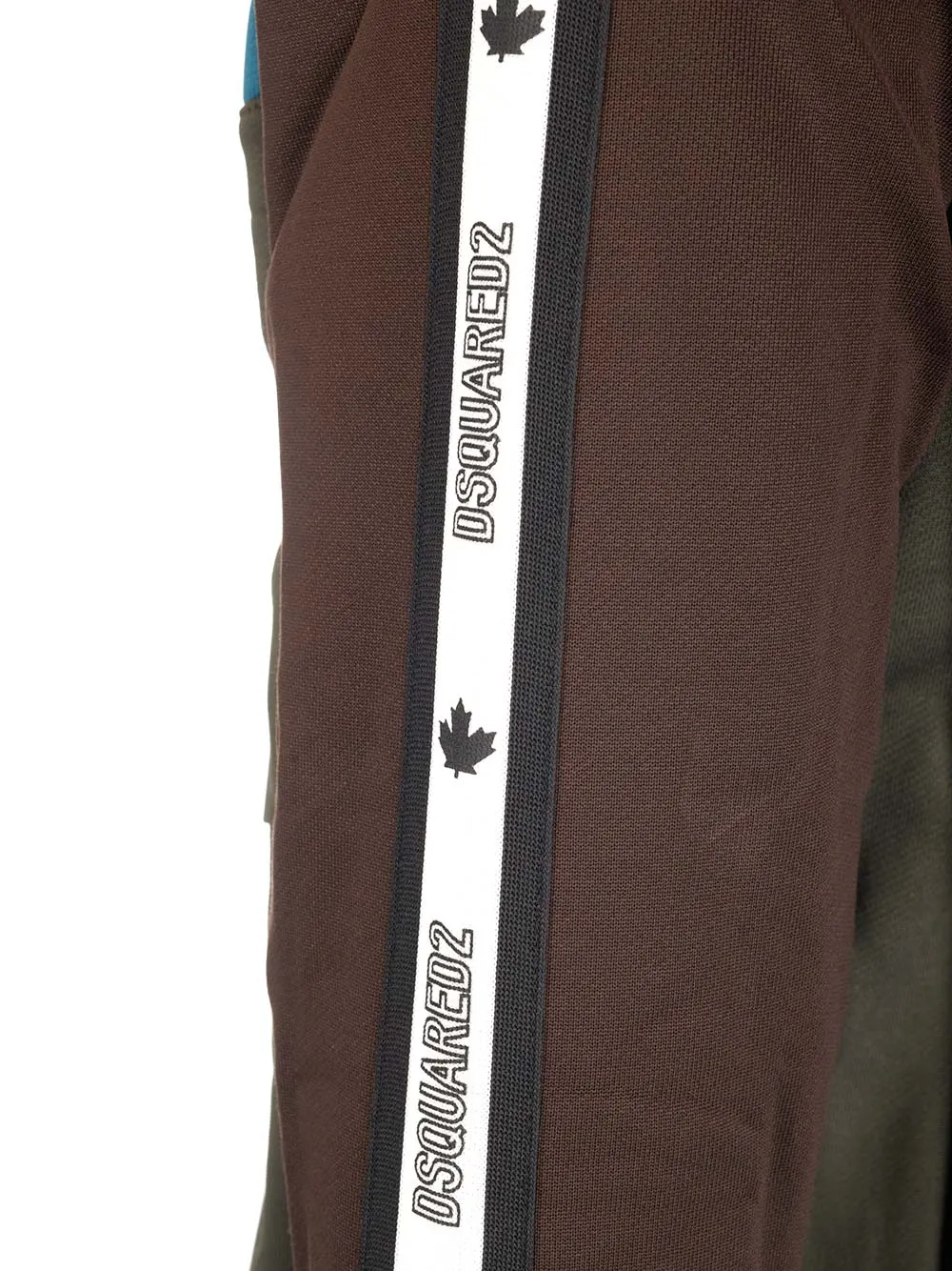 Dsquared2 Colour-Block Panelled Zip-Up Track Jacket