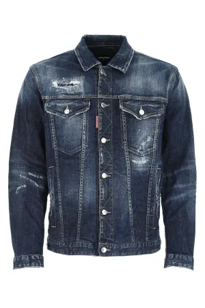 Dsquared2 Distressed Denim Jacket
