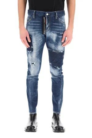 Dsquared2 Distressed Effect Slim Fit Jeans