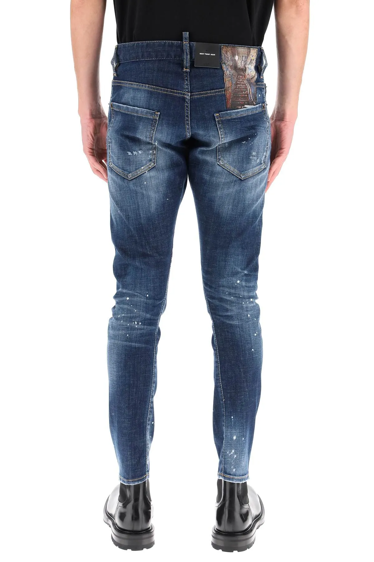 Dsquared2 Distressed Effect Slim Fit Jeans