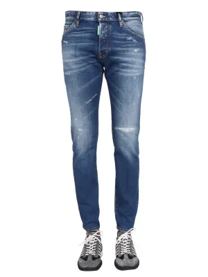 Dsquared2 Distressed Logo Patch Jeans