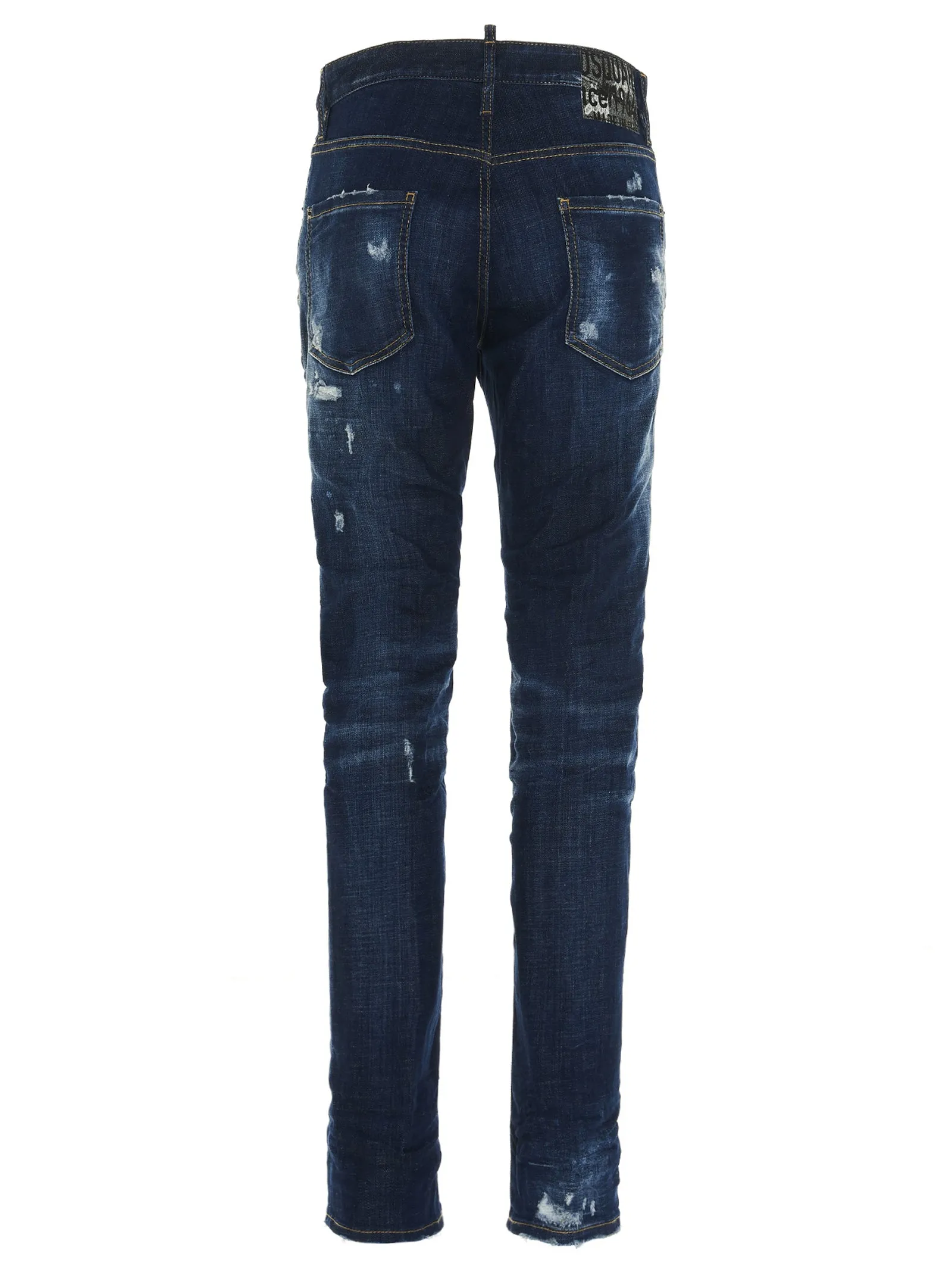 Dsquared2 Distressed Paint Effect Jeans