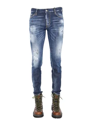 Dsquared2 Distressed Slim-Fit Jeans