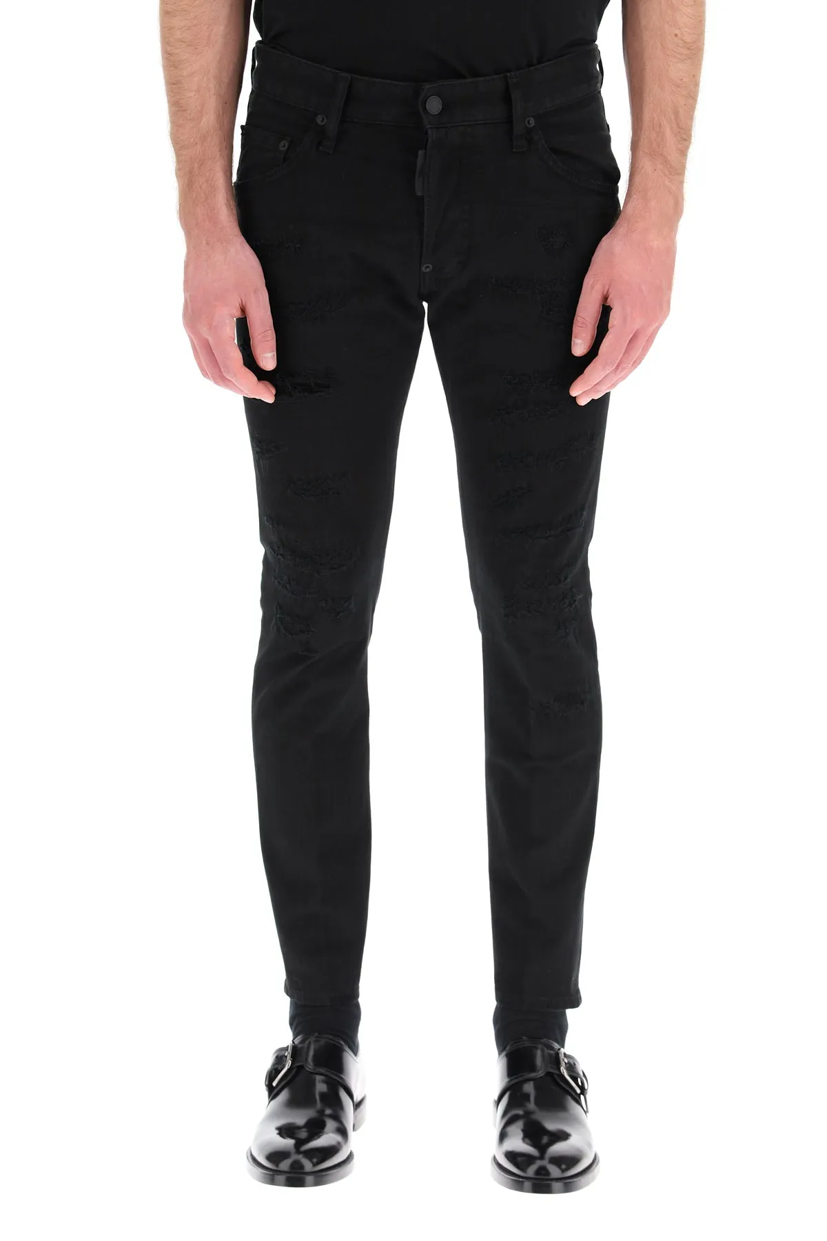 Dsquared2 Distressed Slim-Fit Jeans