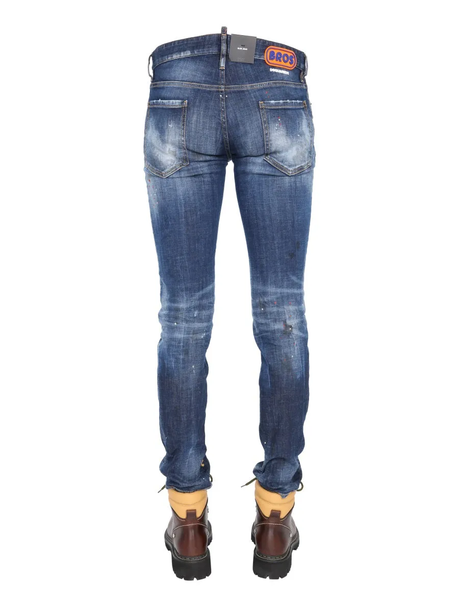 Dsquared2 Distressed Slim-Fit Jeans