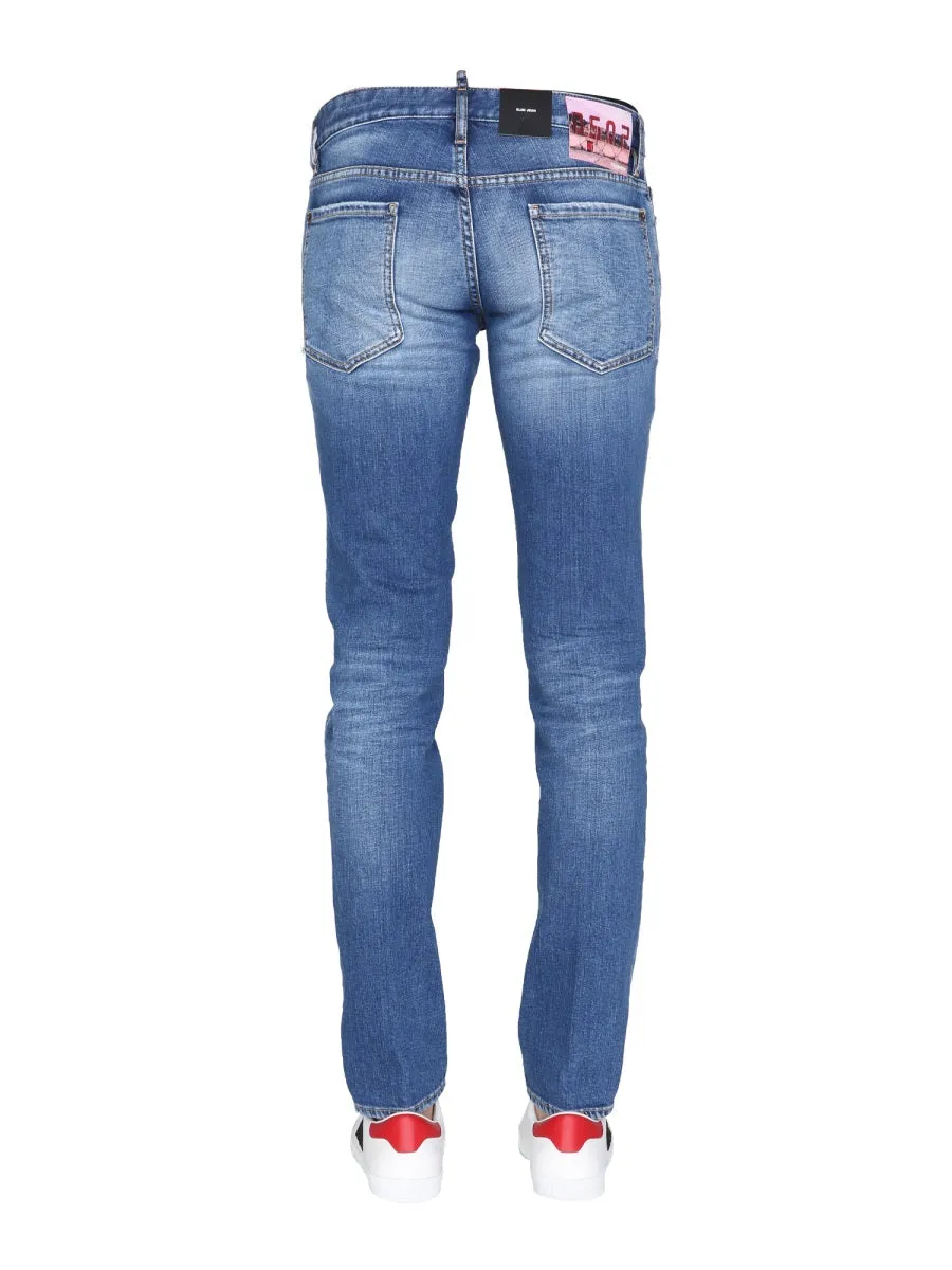 Dsquared2 Distressed Slim Fit Jeans