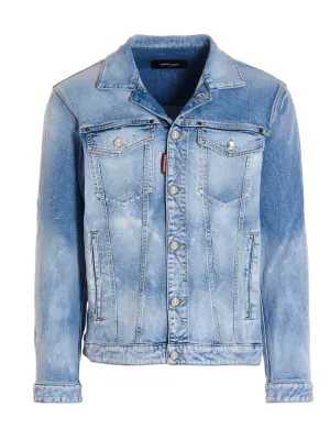 Dsquared2 Faded-Effect Denim Jacket