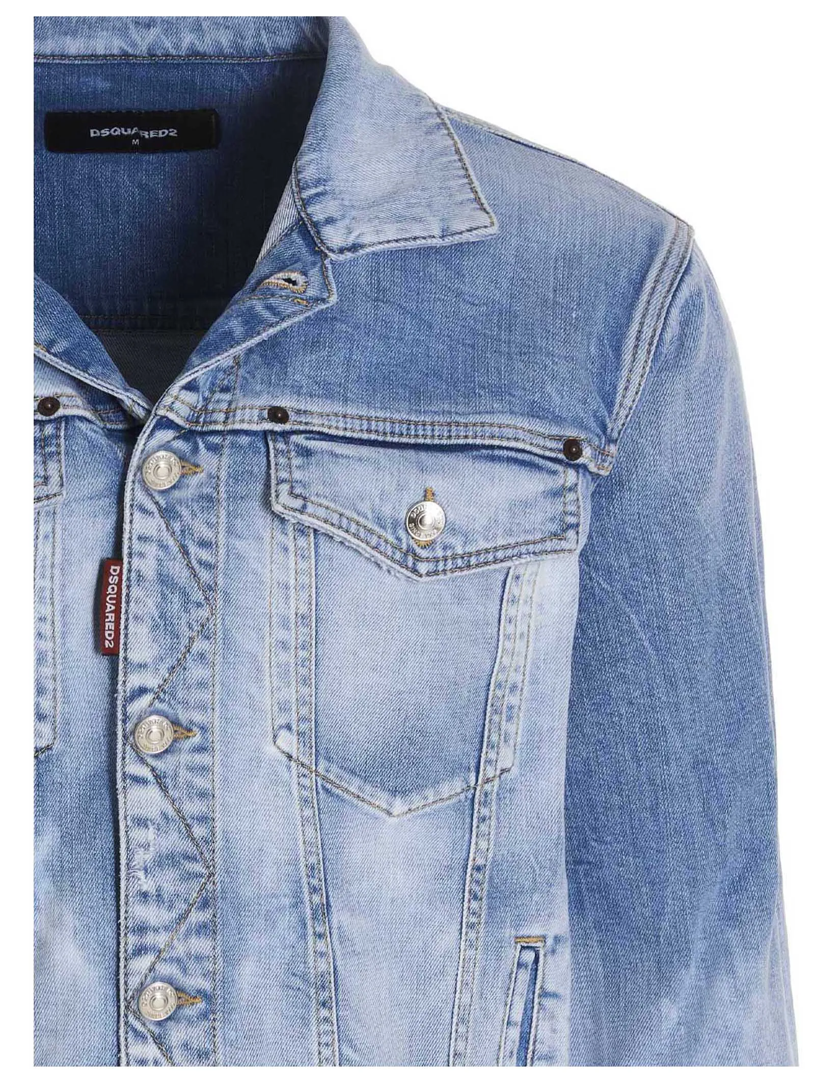 Dsquared2 Faded-Effect Denim Jacket