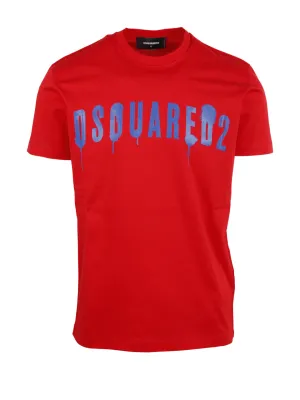 Dsquared2 Graffiti Printed Crewneck T-Shirt