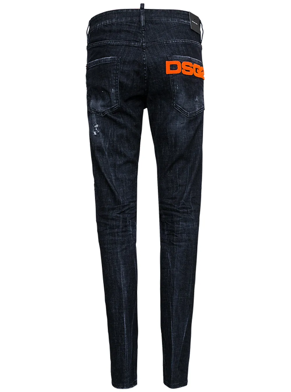 Dsquared2 Logo Embroidered Distressed Jeans