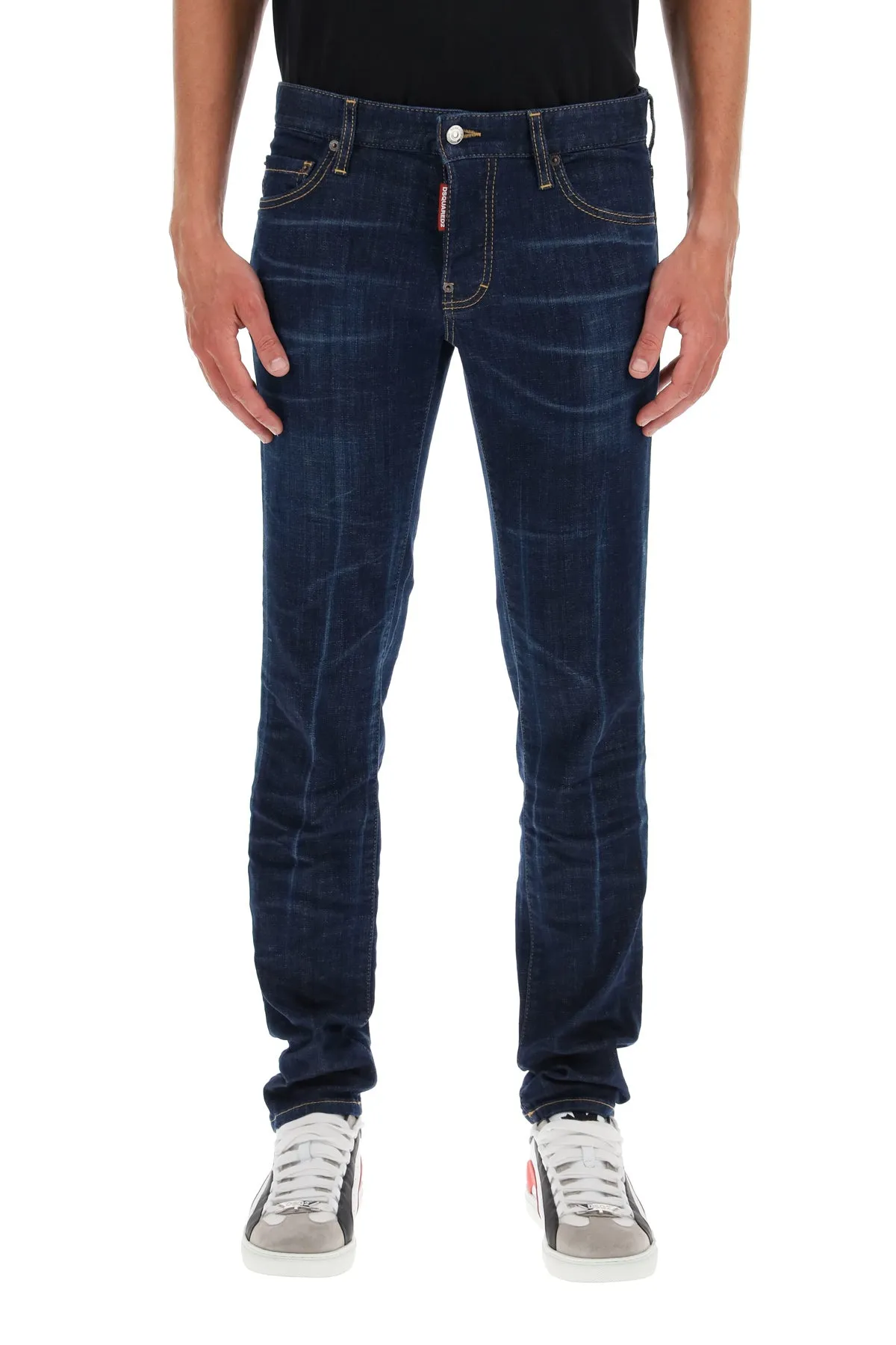 Dsquared2 Logo Mid-Rise Jeans